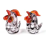 Handmade Lampwork Cock Display Decorations