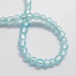 Handmade Silver Foil Glass Beads