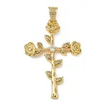 Brass Micro Pave Cubic Zirconia Pendants