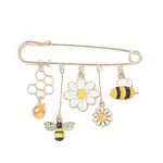Bees & Flower Iron Kilt Pins