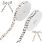 2 Rolls 2 Colors Cartoon Printed Cotton Ribbon