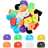64Pcs PVC Plastic Nonslip Waterproof Reusable Key Sleeve