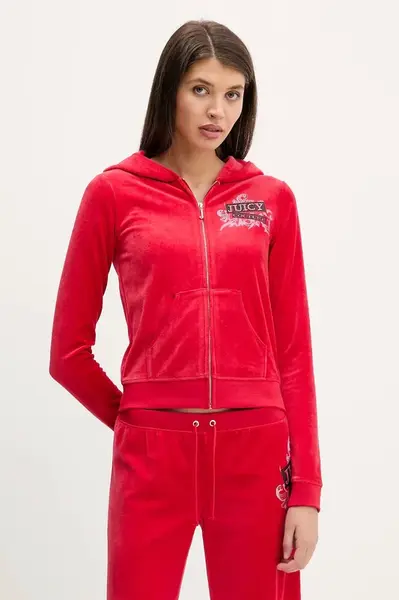 Velurová mikina Juicy Couture Wrap You Up