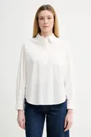 Bavlněná halenka Marc O'Polo dámská, béžová barva, hladká, 5000007470