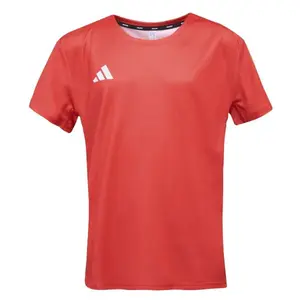 adidas CU RUN TEE SB W Dámske bežecké tričko, červená, veľkosť