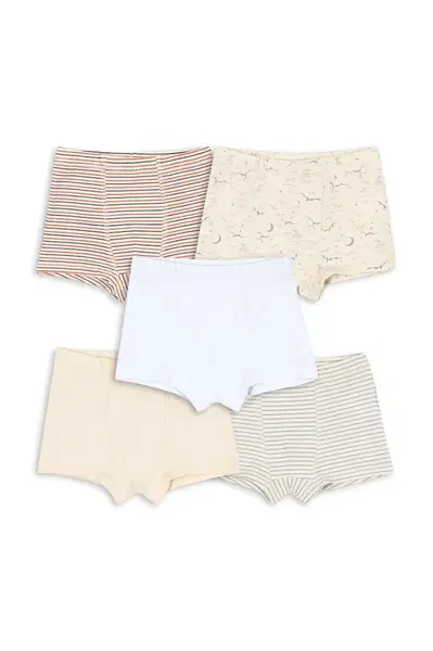 Konges Sløjd  Dětské boxerky  BASIC 5 PACK BOY BOXERS GOTS 5-pack