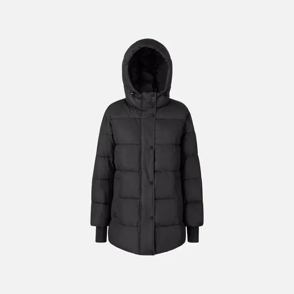 Black Women's Quilted Jacket Geox Spherica - Women's