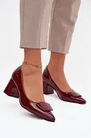 Lodičky na vysokém podpatku Bordeaux