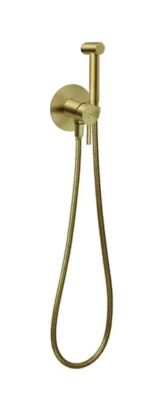 Novaservis Ferro Ciriculus - Bidetová batéria pod omietku, so spŕškou, s telesom, kefované zlato BCK66PBG