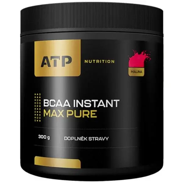 ATP NUTRITION BCAA INSTANT MAX PURE 300 G MALINA Aminokyselinový doplněk, černá, velikost 300 G