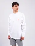 Tričko Carhartt WIP L/S American Script T-Shirt White