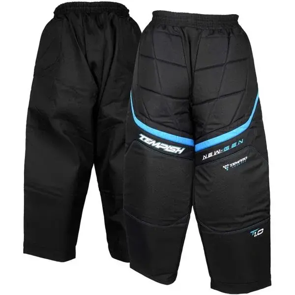 Tempish SIXTH SENSE T1.0 JR Detské brankárske nohavice na florbal, čierna, veľkosť