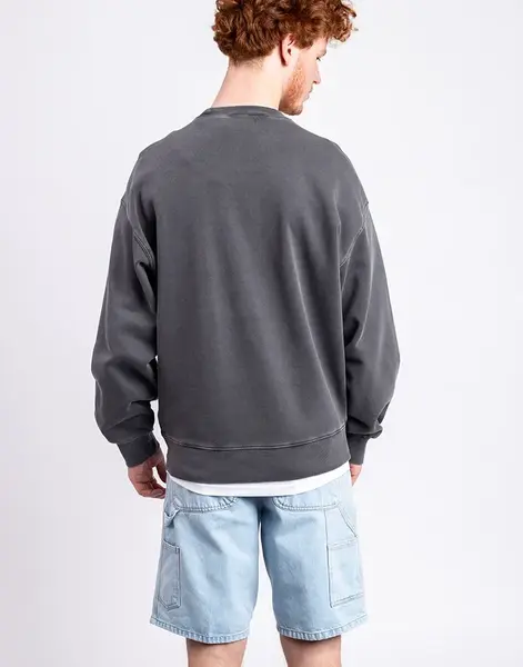 Carhartt WIP Nelson Sweat Graphite garment dyed M