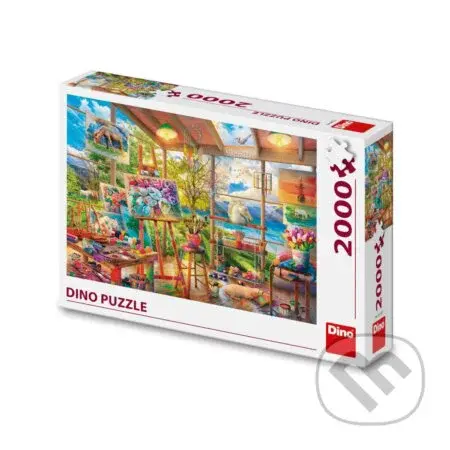 Puzzle Malířský ateliér - puzzle z kategorie Umělecké