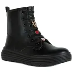 Geox J PHAOLAE Dívčí kotníková obuv, černá, velikost