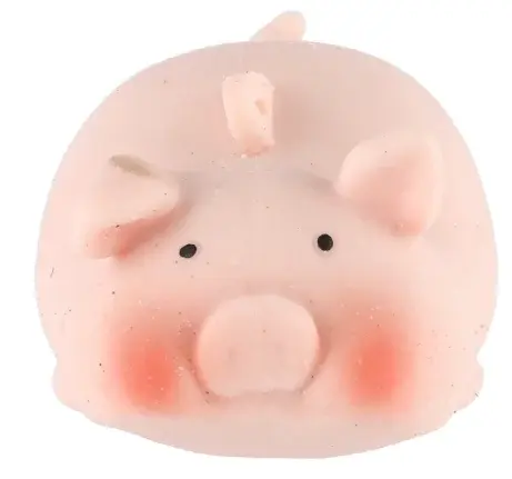 Prase/prasátko antistresové mačkací silikon 6cm