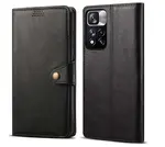 Lenuo Leather flipové pouzdro pro Xiaomi Redmi Note 11 Pro+ 5G, černá