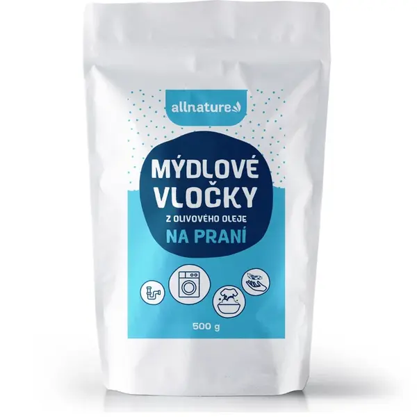 Allnature Mýdlové vločky z olivového oleje na praní 500 g