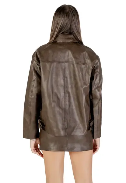 Kožená bunda Only pro ženy