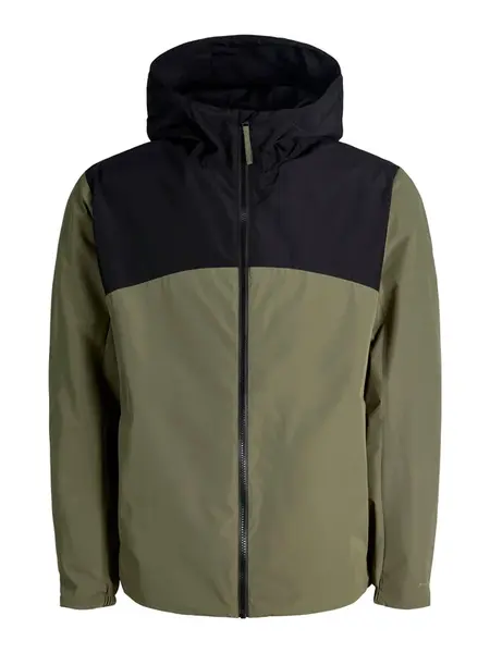 JACK & JONES Prechodná bunda 'JJESoho'  olivová / čierna