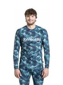 Pánské termo tričko meatfly avery modrozelená xl