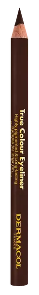 DERMACOL True colour Drevená ceruzka na oči - Brown 4 g