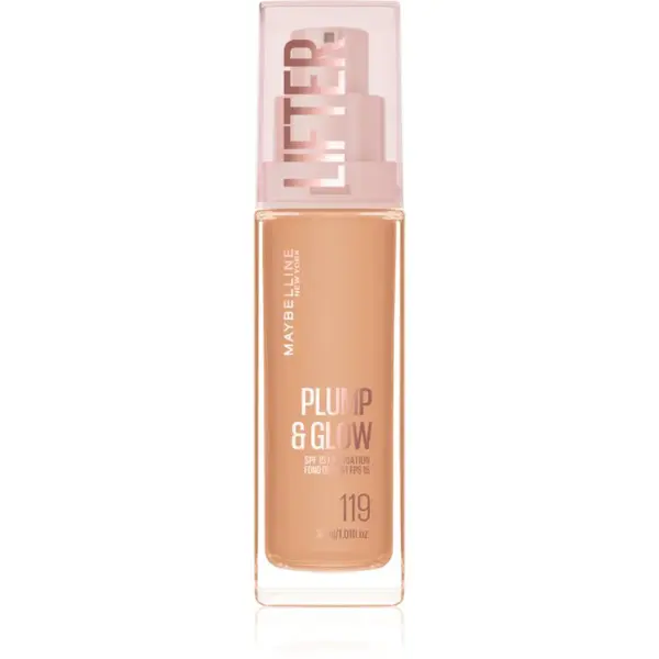 MAYBELLINE NEW YORK Lifter Plump & Glow rozjasňujúci make-up pre prirodzený vzhľad odtieň 119 30 ml