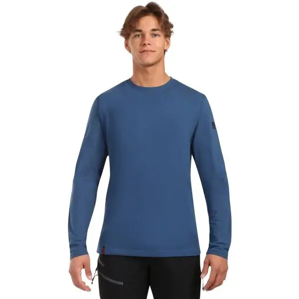 KILPI PROMOX Pánské bavlněné tričko s dlouhým rukávem, tmavě modrá, velikost