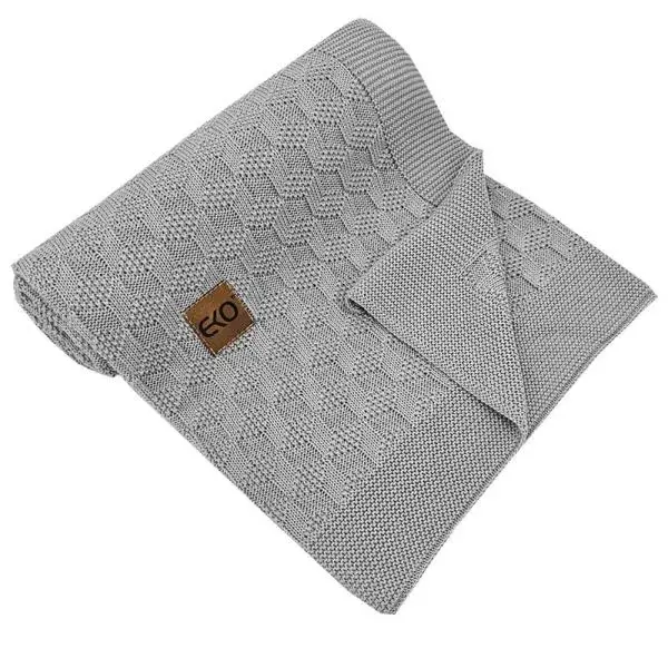 EKO Deka bambusová světle šedá 80x100cm