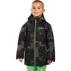 KILPI ATENI Chlapecká lyžařská bunda, černá, velikost