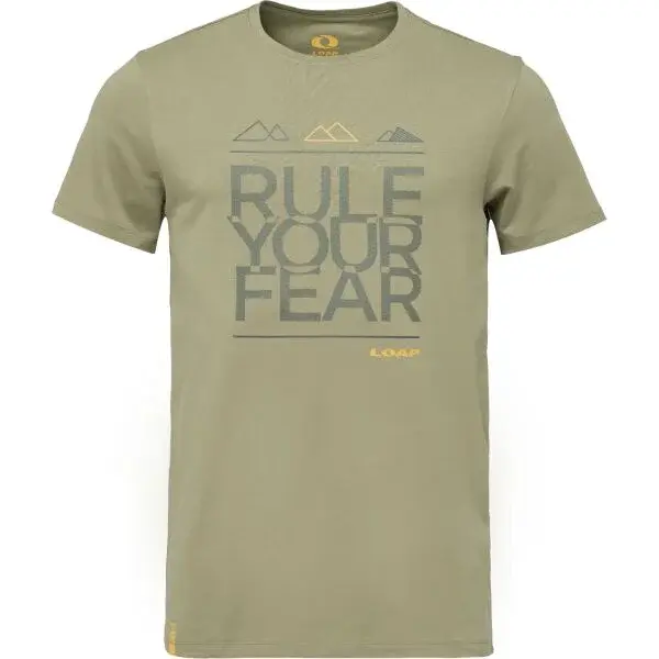 LOAP ALHAN Pánské tričko, khaki, velikost