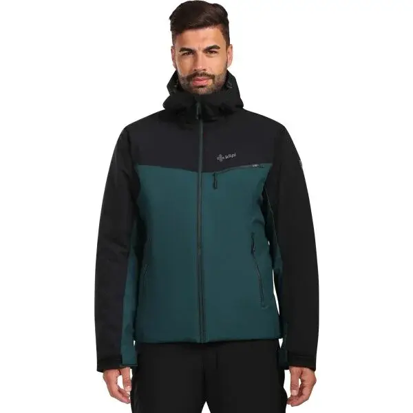 KILPI FLIP Pánská lyžařská bunda, tmavě zelená, velikost XXXL