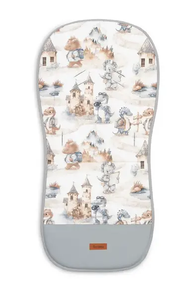 SENSILLO Vložka do kočárku, mušelín, Dráček, modrý, jeans