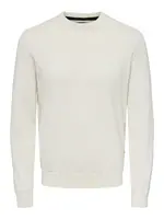 Only & Sons Sveter 'REX'  šedobiela