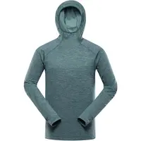 ALPINE PRO ROLT Pánská rychleschnoucí mikina, zelená, velikost