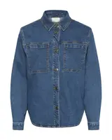 Kaffe Blúzka 'KALena'  modrá / modrá denim