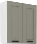 Horní skříňka Luna 80 G-90 2F Barva korpusu: Bílá, Barva dvířek: Clay Grey