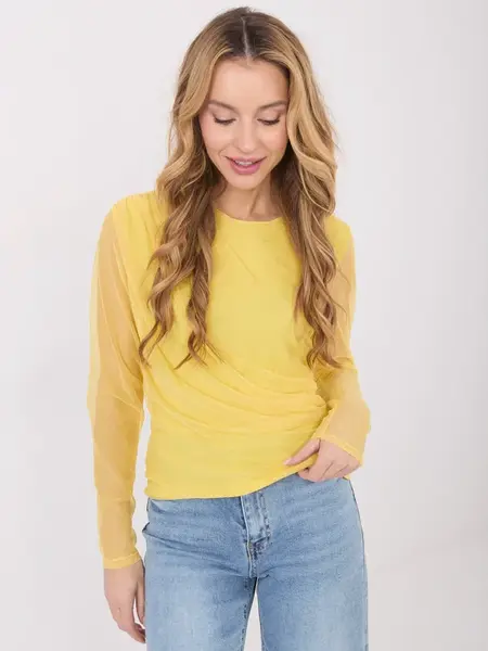 Žlutá halenka s dlouhým rukávem