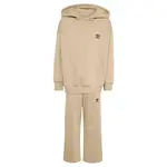 ADIDAS ORIGINALS Joggingová súprava 'Oversized Hoodie Open Hem Pants'  béžová / čierna