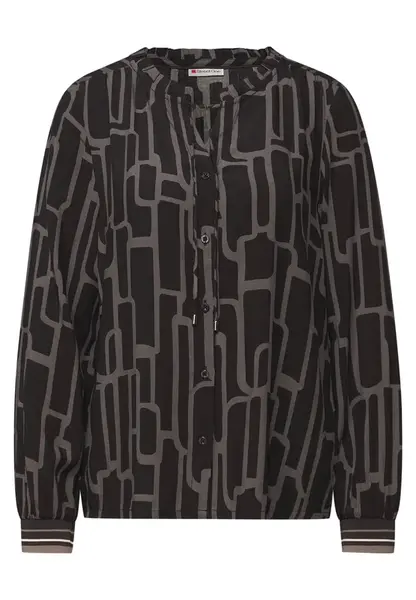 STREET ONE Blúzka  tmavobéžová / čokoládová