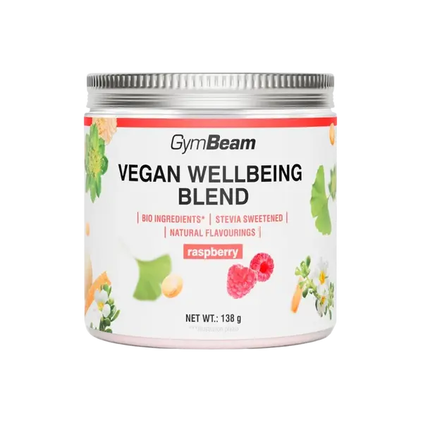 GYMBEAM Vegan Wellbeing Blend - malina 138 g