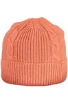 Pletená čepice v lososové barvě