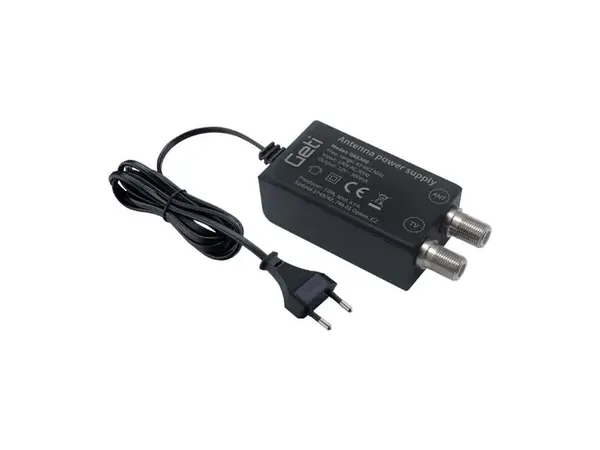 Anténní zdroj 12V/300mA GETI GAS300 s výhybkou - rozbaleno / poškozený, přelepený obal