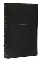 NKJV, End-of-Verse Reference Bible, Personal Size Large Print, Leathersoft, Black, Thumb Indexed, Red Letter, Comfort Print - Thomas Nelson