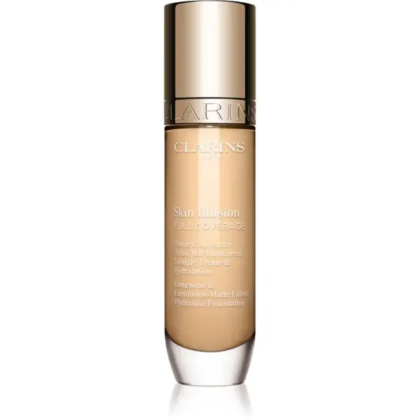 Clarins Skin Illusion Hydrating Foundation vysoko krycí make-up odtieň 100.4N 30 ml
