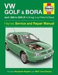 VW Golf  Bora Petrol  Diesel (April 98 - 00) Haynes Service and Repair Manuals