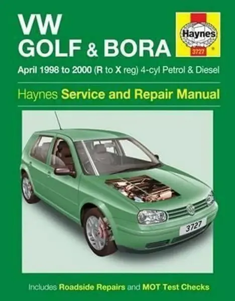 VW Golf  Bora Petrol  Diesel (April 98 - 00) Haynes Service and Repair Manuals