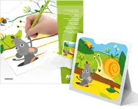 Omalovánky se stojánkem Louka 7 listů 18x18cm