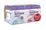 Nutridrink Compact 6+2 s příchutí neutral-jahoda 8x125 ml