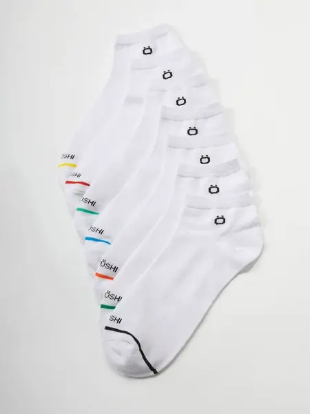 KOROSHI Ponožky  žltá / zelená / oranžová / biela